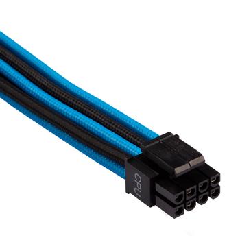 CORSAIR Premium Individually Sleeved EPS12V CPU cable_ Type 4 (Generation 4)_ BLUE/ BLACK (CP-8920242)