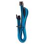 CORSAIR Premium Individually Sleeved PSU Cable Pro Kit_ Type 4 (Generation 4)_ BLUE/ BLACK (CP-8920228)