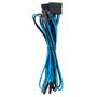 CORSAIR Premium Individually Sleeved PSU Cable Pro Kit_ Type 4 (Generation 4)_ BLUE/ BLACK (CP-8920228)