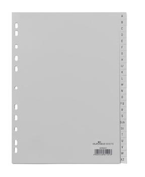 DURABLE A-Z Register A4 24tlg. PP volldeck. 10St grau (650810)