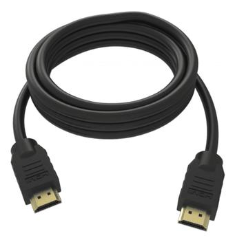 VISION N Professional installation-grade HDMI cable - LIFETIME WARRANTY - 4K - HDMI version 2.0 - gold plated connectors - ethernet - HDMI (M) to HDMI (M) - outer diameter 7.3 mm - 28 AWG - 0.5 m - black (TC 0.5MHDMI/BL)