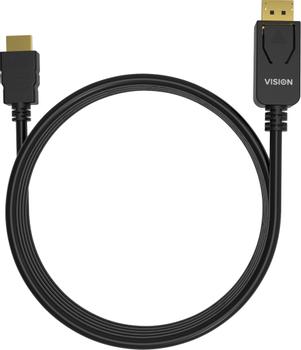 VISION 1m Black DP to HDMI cable (TC 1MDPHDMI/BL)