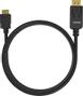 VISION 2 m DisplayPort to HDMI cable - 4k 60 hz - DP version 1.3 - gold connectors - HDMI 2.0 supports hotplug - DP (m) to HDMI (m) - outer diameter 6.0 mm - 30 awg - black