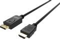 VISION 1m Black DP to HDMI cable (TC 1MDPHDMI/BL)