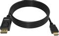 VISION 2m Black DP to HDMI cable (TC 2MDPHDMI/BL)