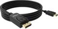 VISION 2m Black DP to HDMI cable (TC 2MDPHDMI/BL)