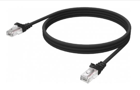 VISION Professional installation-grade Ethernet Network cable - LIFETIME WARRANTY - RJ-45 (M) to RJ-45 (M) - UTP - CAT 6 - 250 MHz - 24 AWG - booted - 1 m - black (TC 1MCAT6/BL)
