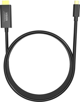VISION 2m Black USB-C to HDMI Cable (TC 2MUSBCHDMI/BL)