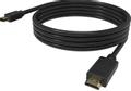 VISION Professional installation-grade Mini DisplayPort to HDMI cable - LIFETIME WARRANTY - 4K 60Hz - gold connectors -supports hotplug - mDP (M) to HDMI (M) - outer diameter 6.0 mm - 28 AWG - 2 m - black