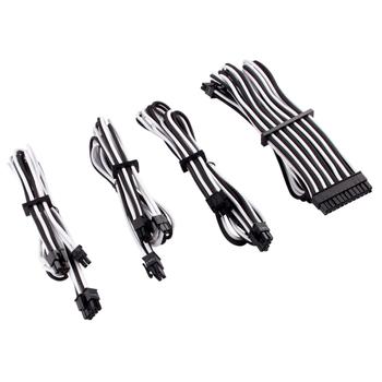 CORSAIR Premium Individually Sleeved DC Cable Starter Kit Type 4 generation 4 WHITE/ BLACK (CP-8920220)