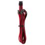 CORSAIR Premium Individually Sleeved PCIe cable_ Type 4 (Generation 4)_ RED/BLACK