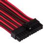 CORSAIR Premium Individually Sleeved ATX 24-pin_ Type 4 (Generation 4)_ RED/BLACK (CP-8920233)