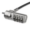 STARTECH Laptop Cable Lock - Swivel Hinge - 2 m Steel Cable - 4-Digit Combination Lock - Locking Security Cable (LTLOCK4D)
