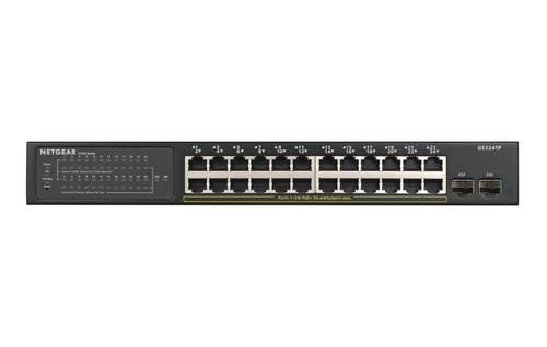 NETGEAR R Smart GS324TP - Switch - smart - 24 x 10/ 100/ 1000 (PoE+) + 2 x SFP - desktop, rack-mountable - PoE+ (190 W) (GS324TP-100EUS)