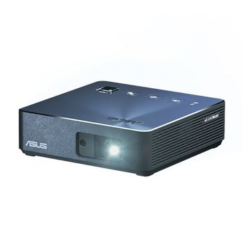 ASUS S ZenBeam S2 - DLP projector - RGB LED - 3D - 500 lumens - 1280 x 720 - 16:9 - short-throw fixed lens - black, blue (90LJ00C0-B00520)