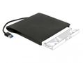 DELOCK External enclosure for 5.25? Ultra Slim SATA drives 9.5mm to USB Type-A male, drive enclosure (black)