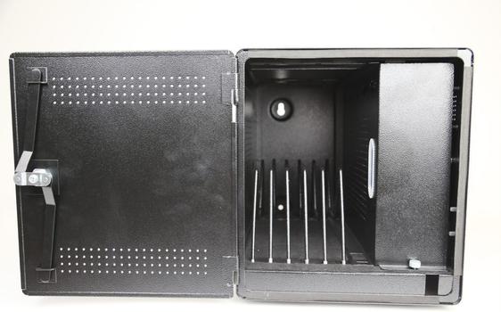LEBA NoteBox Black - Storage and charging for 5 tablets key lock incl. 5 USB-A ports (NBOX-B-5USB-KEY-SC)
