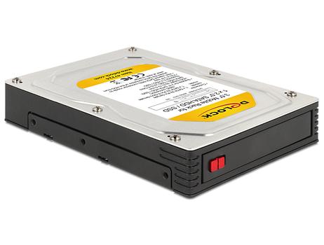 DELOCK Wechselrahmen SATA 3,5 -> 1x 2,5 SATA SSD/HDD Bu/Bu (47224)