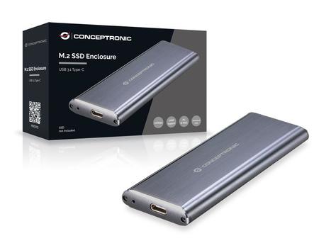 CONCEPTRONIC FestplattengehÃ¤use M.2 USB3.1 Type-C SSD (HDE01G)