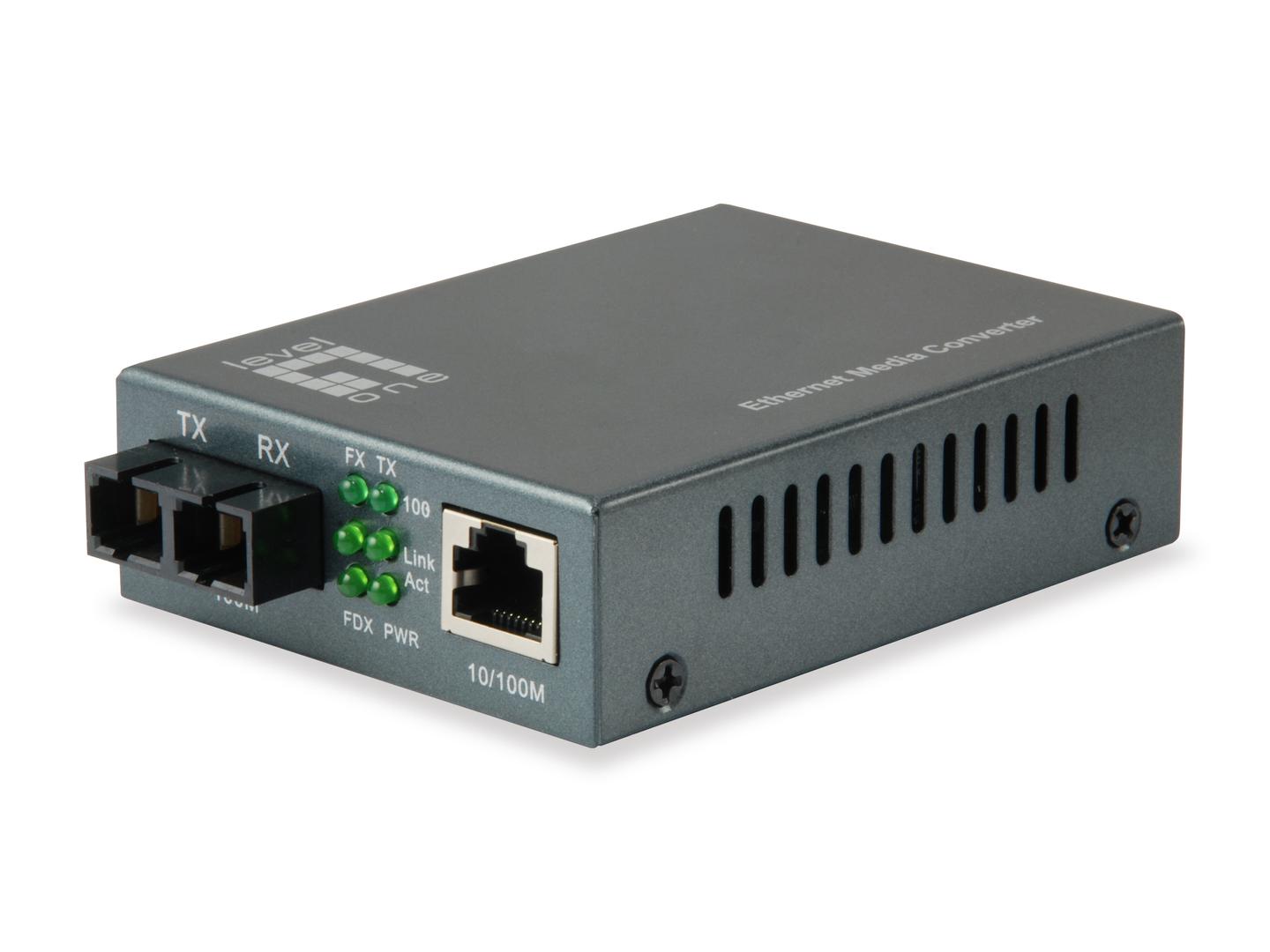 LEVELONE - FVT-1106 - fibermedieomformer - 10Mb LAN, 100Mb LAN