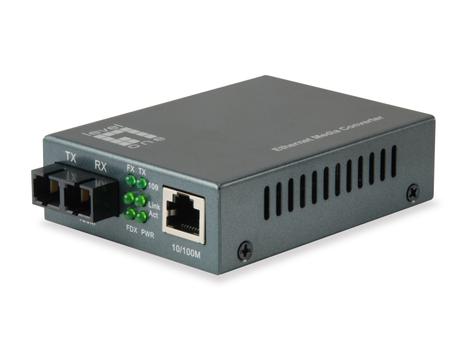 LEVELONE Media Converter LevelOne FVT-1103 RJ45 tSC 10/100 Single-Mode Fiber, 1310nm, 40km (FVT-1103)