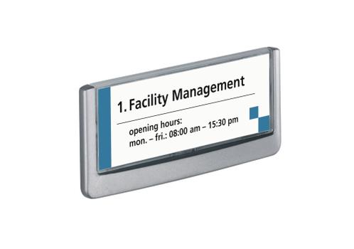 DURABLE Türschild ClckSign149x52, 5 Kleben/ Schrauben graphit (486037)