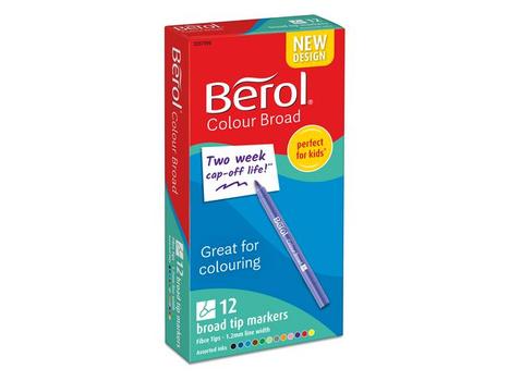 BEROL Fiberpen BEROL Colourbroad 12/pk (2057596)