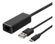 DELTACO Ethernet-adapter for ChromeCast, USB, RJ45, black