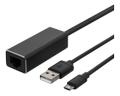 DELTACO Ethernet-adapter for ChromeCast, USB, RJ45, black