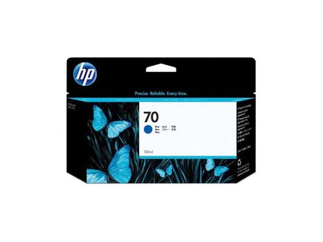 HP 70 original ink cartridge blue standard capacity 130ml 1-pack with Vivera ink (C9458A)