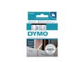 DYMO D1 Tape / 12mm x 7m / Blue Text / Transparent Tape