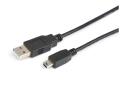 PROKORD USB-kabel 2m USB-A Mini USB-B Svart
