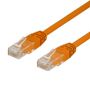 DELTACO UTP Cat6 patch cable 0.3m, orange