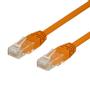 DELTACO UTP Cat6 patch cable 0.3m, orange