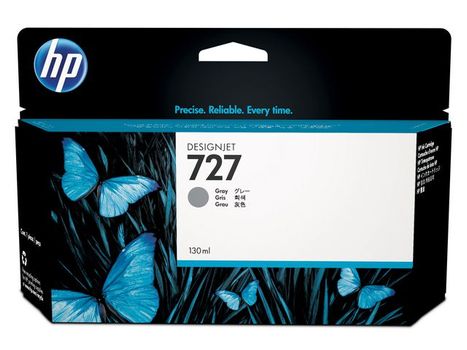HP 727 Grey Standard Capacity Ink Cartridge 130ml - B3P24A (B3P24A)