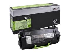LEXMARK 522 - svart - original - tonerpatron - LCCP, LRP
