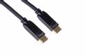 MERCODAN PRO Displayport 10m kabel ULTRA SOFT, V1.2, 4K@60Hz, 18Gbps 4:4:4, Sort