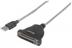 MANHATTAN Adapter USB A-St. > parallel-Bu. (25pol.)Bu. 1,8m