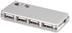 MANHATTAN Hi-Speed USB 2.0 Slim Hub 4 ports + power adapter