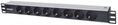 INTELLINET 19" 1.5U Rackmount 8-Way Power Strip - With LED In, dicator 1.6 m Power Cord