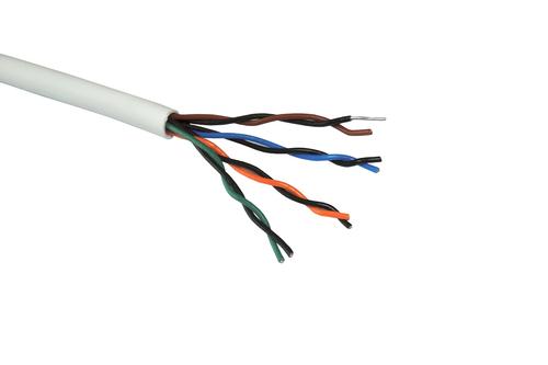 Coferro Cables PTH 4x2x0,6 mmØ 100M SP HFFR hvid, Telefonkabel uskærmet Farvekode: CN1 (55002150)