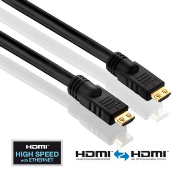 PURELINK HDMI Cable - PureInstall 7,5m, Sort, Certificeret,  Version 2,0, SLS Secure-Lock-System (PI1000-075)