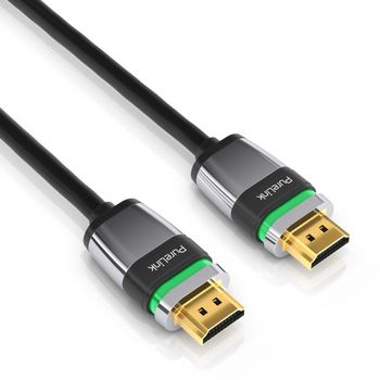PURELINK HDMI Cabel - Ultimate Series -, Locking cable 10,0m, Active, Sort, certificeret,  4K, V2,0, ARK, 3D,OFC, 3xshield (ULS1000-100)