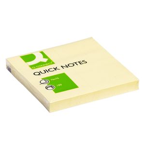 QConnect Notes Gul 76x76mm (KF10502*12)