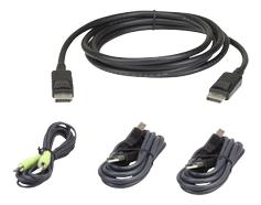ATEN 2L-7D03UDPX4 - tastatur / video / musekabelsett (KVM) - TAA-samsvar