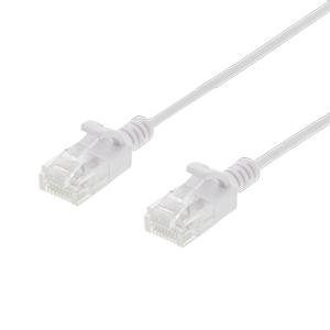 DELTACO Ultra Slim U/UTP Cat.6 patch cable, OD:2.6mm, 1.5m, white (UUTP-1412)