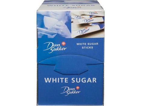 DANSUKKER Sukkersticks DANSUKKER hvit 4g (225) (51169)