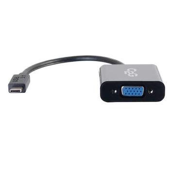 C2G USB 3.1 USB Type C to VGA Adapter - USB C to VGA Black - Extern videoadapter - USB 3.1 - D-Sub - svart (88843)