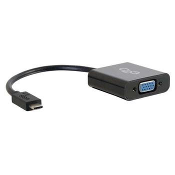 C2G USB 3.1 USB Type C to VGA Adapter - USB C to VGA Black - Extern videoadapter - USB 3.1 - D-Sub - svart (88843)