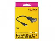 DELOCK Adapter USB Type-C™ > 1 x Serial DB9 RS-232 (63908)